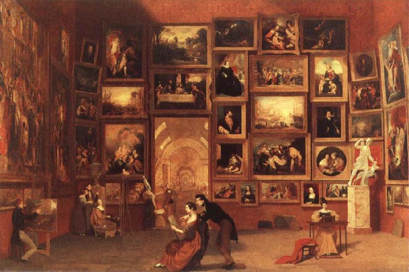 Samuel FB Morse Gallery of the Louvre oil painting image